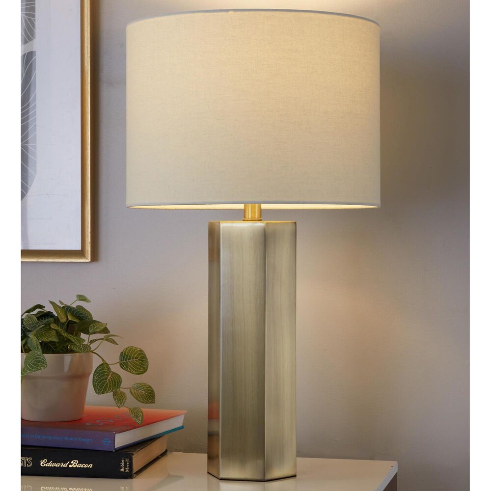 Grandview Gallery Huit Metal Table Lamp in Antique Brass, , large