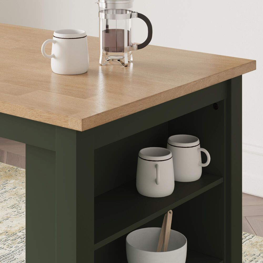 Ashley Gesthaven Counter Height Table in Natural and Green - Table Only, , large