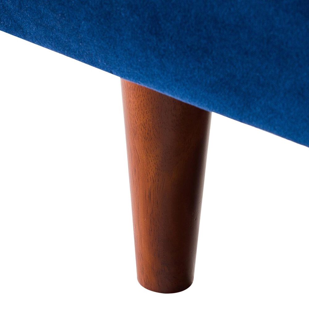Tov Furniture Como Left Facing Sectional with Chaise in Navy Velvet, , large