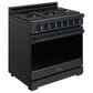 Thor Kitchen Gordon Ramsay 6 Cu. Ft. Professional Liquid Propane Range with Blue Handle Kit in Black, , large