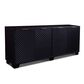 Sunset Bay Chevron 76" 4-Door Console in Matte Black, , large