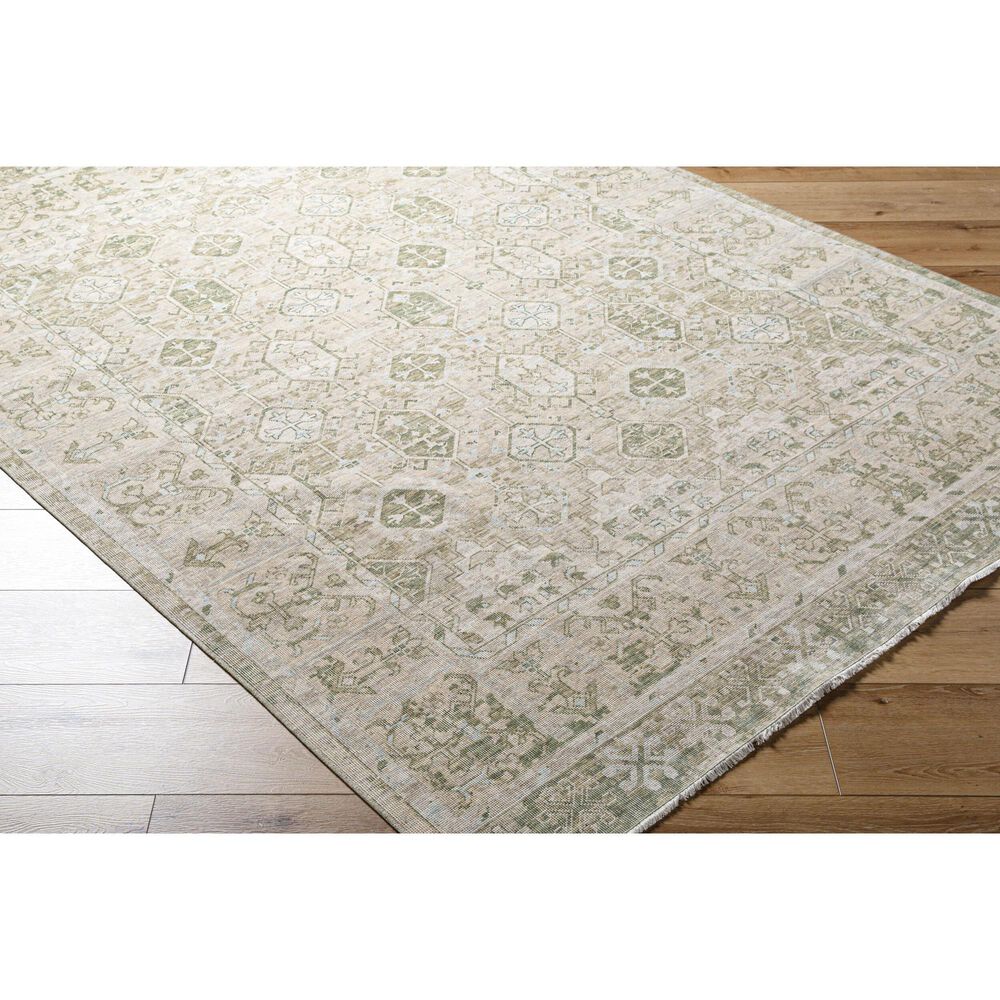 Surya Once Upon a Time Tan, Olive, Light Olive, Light Gray and Pale Blue 8&#39;10&quot; x 11&#39;10&quot; Area Rug, , large
