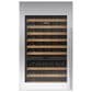 Sub Zero Integrated 30" Tall Wine Storage Door Panel with Tubular Handle Left Hinge in Stainless Steel, , large