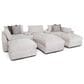 Moore Furniture Dreamscape Pollock 8-Piece Stationary Symmetrical Sectional in Linwood Linen, , large