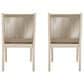 Hearth and Haven Cordoba Outdoor Dining Chair with Yellow Rope in Beige (Set of 2), , large