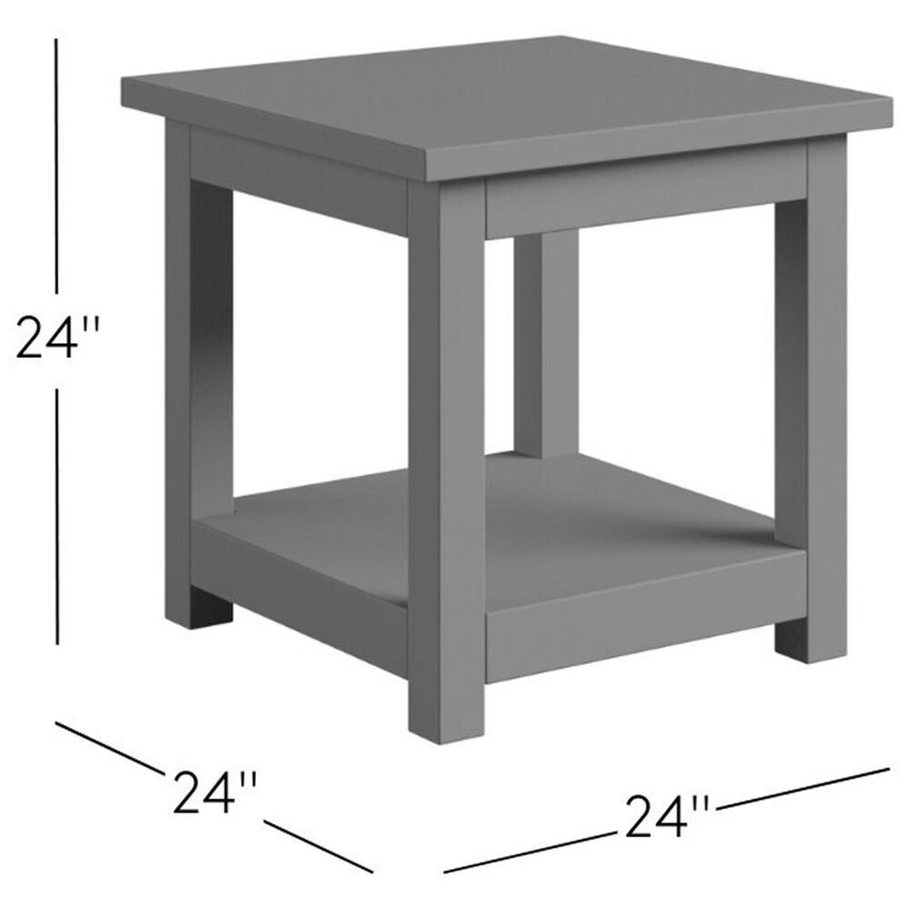 Waltham Reclamation 1-Shelf End Table in Brown, , large