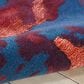 Nourison Prismatic PRS13 3"9" x 5"9" Blue and Flame Area Rug, , large