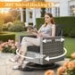 HOMLUX 8-Piece Outdoor Patio Furniture in Black, , large