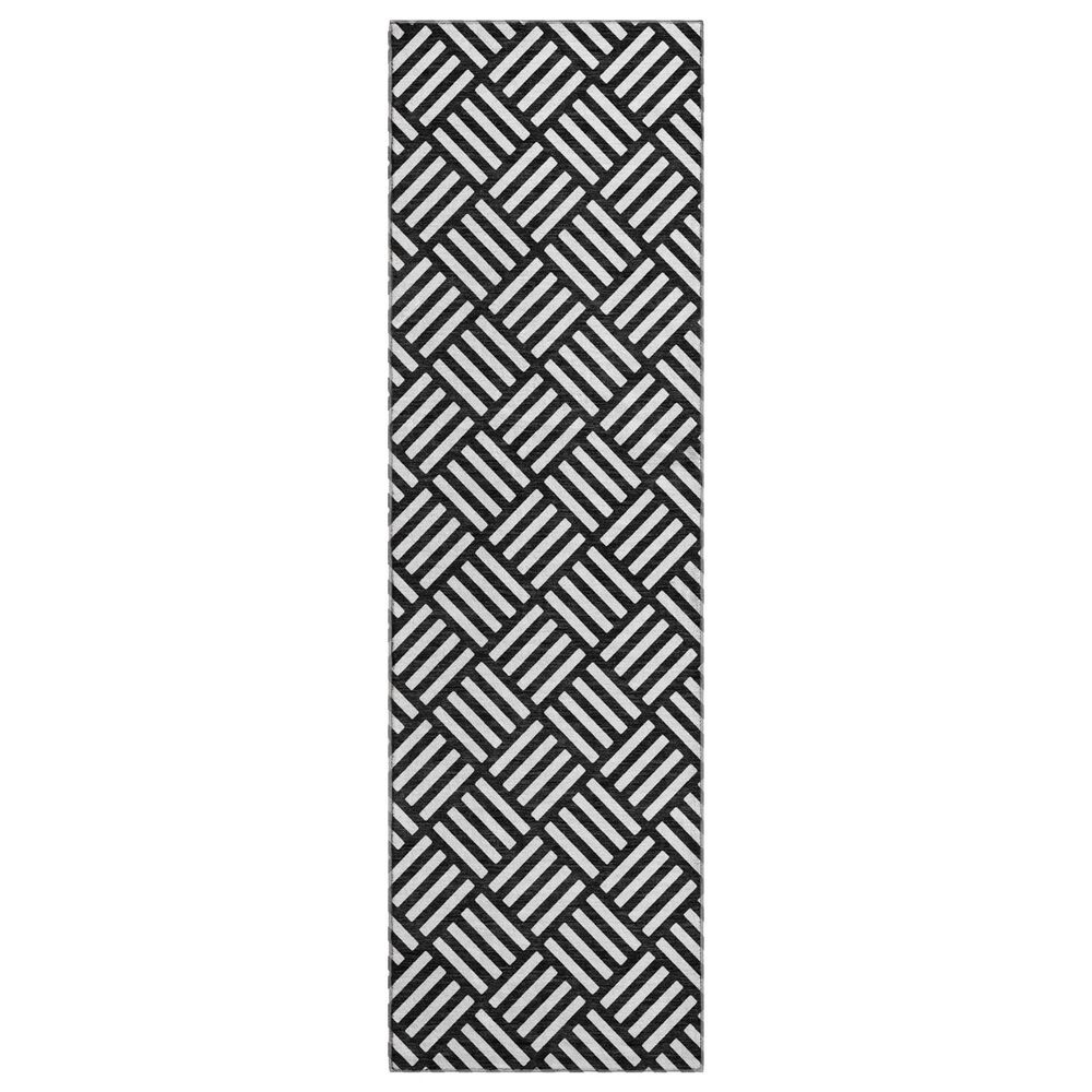 Dalyn Rug Company The Reserve TR3 Black 2"3" x 7"6" Indoor/Outdoor Runner, , large