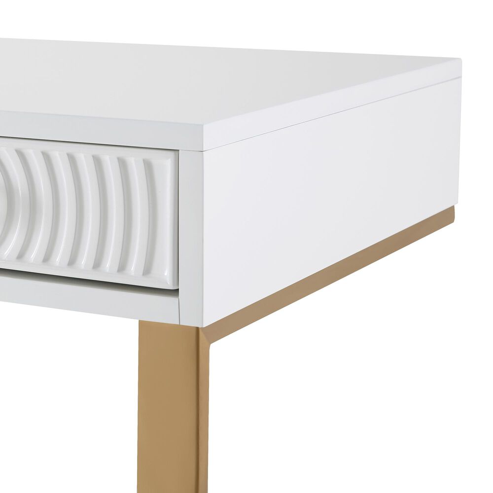 Tov Furniture Janie Desk in White, , large