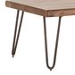 Home Trends & Design Vail Coffee Table in Walnut and Antique Zinc, , large