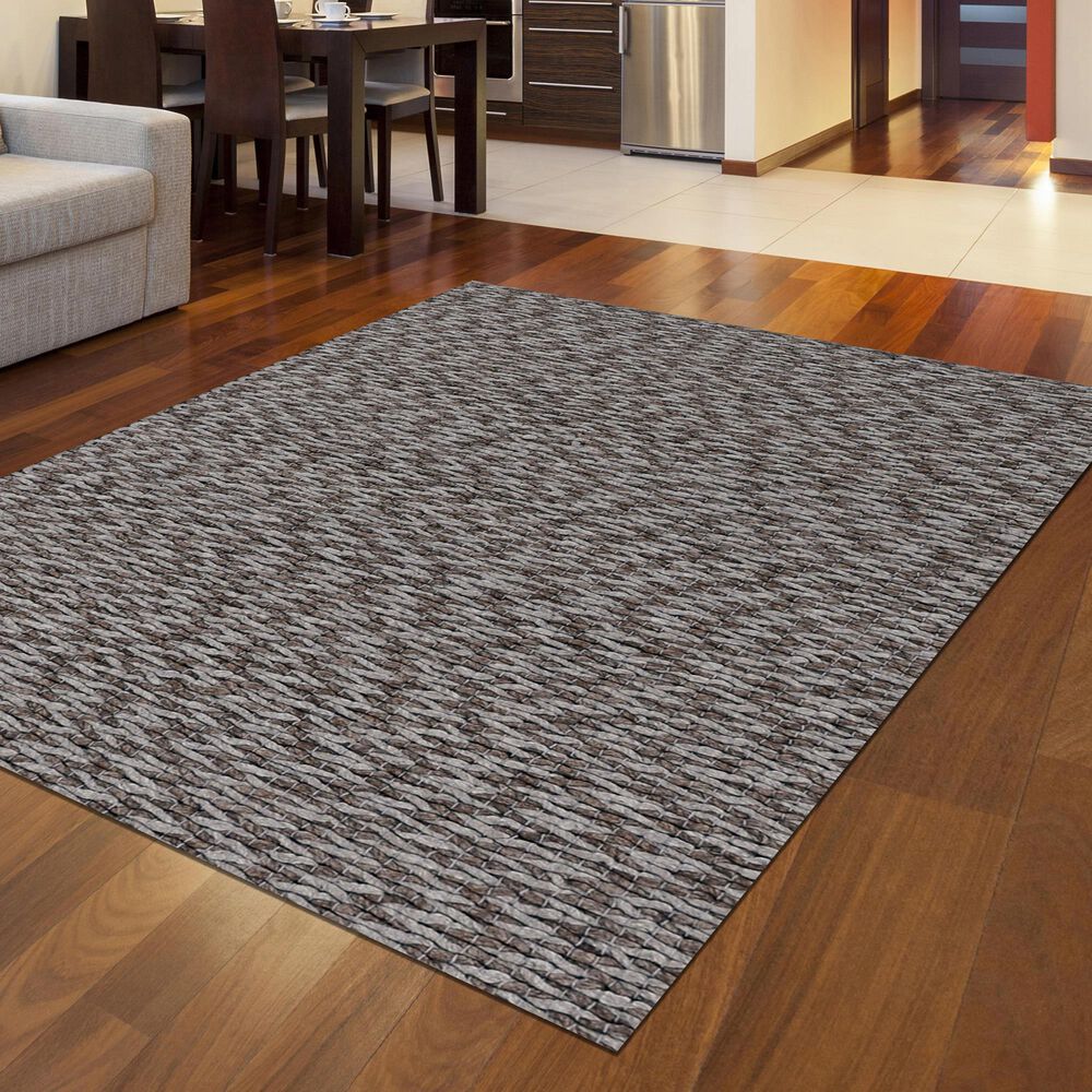 Radici USA Bellissima 010 8&#39; x 10&#39; Charcoal Area Rug, , large