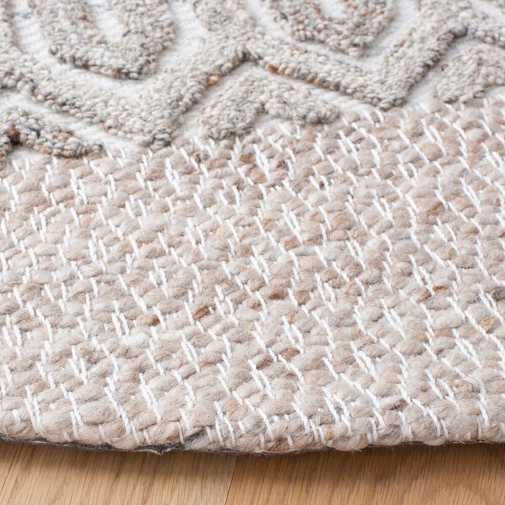Safavieh Natura NAT610B 6&#39; Round Beige and Ivory Area Rug, , large