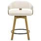 Armen Living Callah Swivel Counter Height Stool in Amber Glow, , large