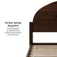 Walker Edison Elias Queen Platform Bed with Arched Headboard in Brown, , large