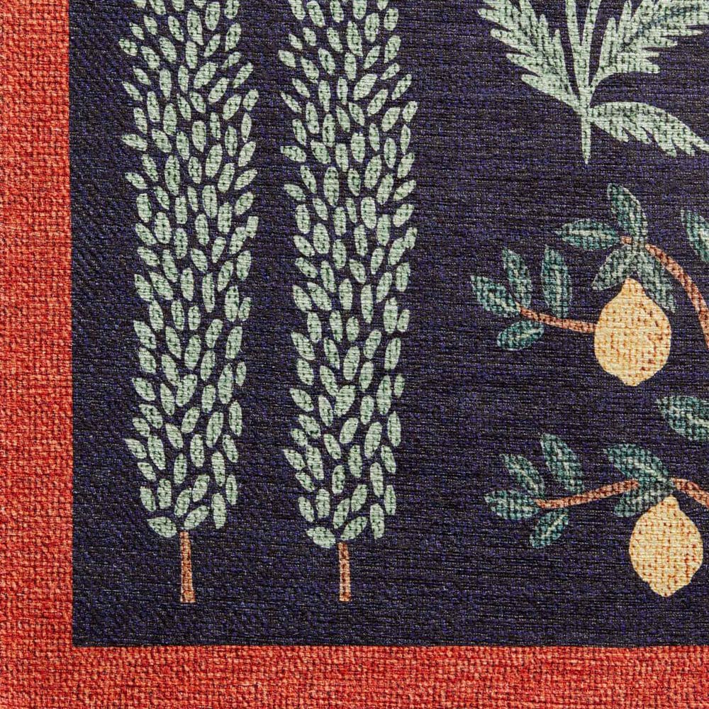 Rifle Paper Co. Menagerie 2&#39;3&quot; x 3&#39;9&quot; Black Area Rug, , large