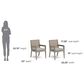 Homestyles Sustain Patio Dining Chair with Gray Cushion in Stain Brown (Set of 2), , large