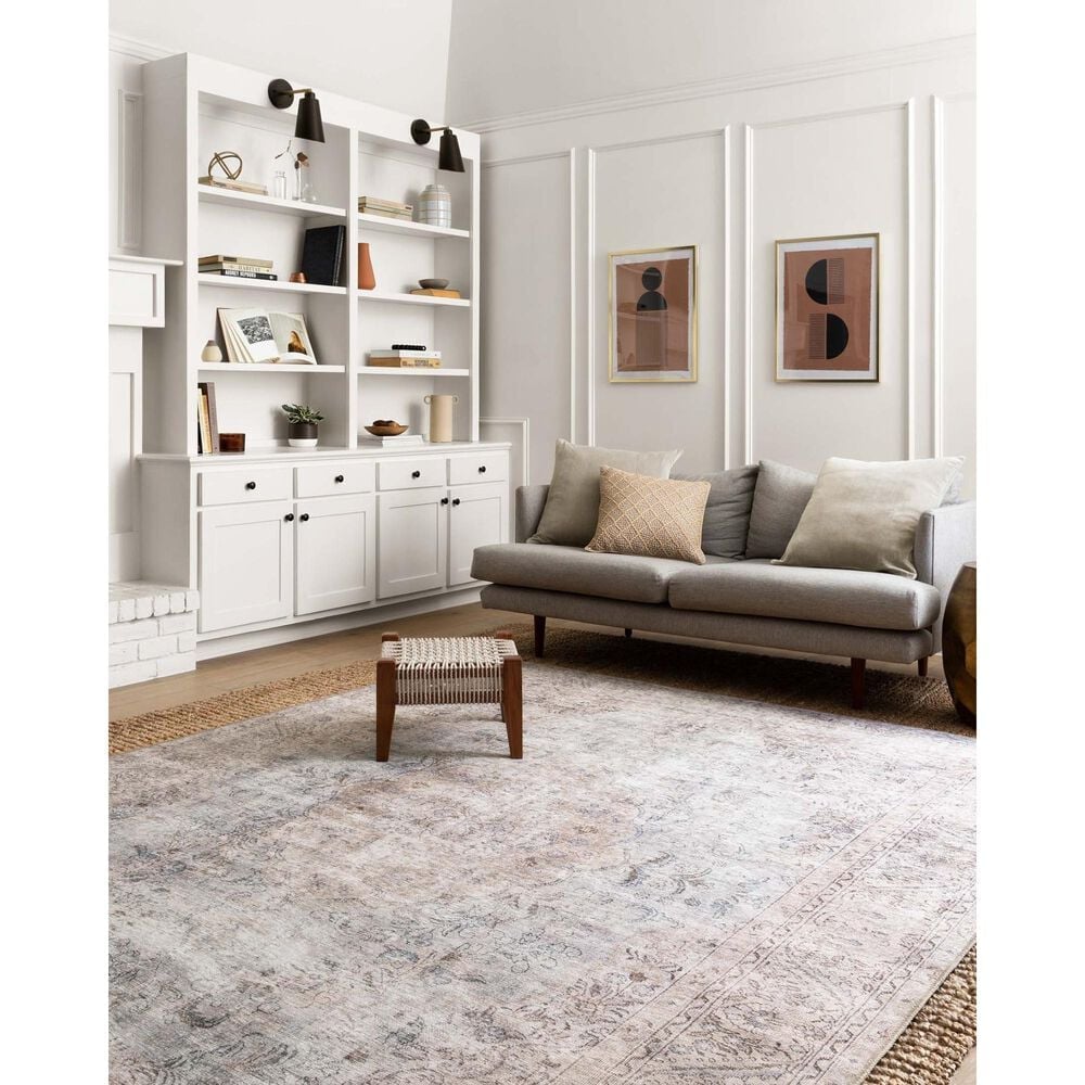 Loloi Loren LQ-04 2&#39;3&quot; x 3&#39;9&quot; Silver and Slate Area Rug, , large