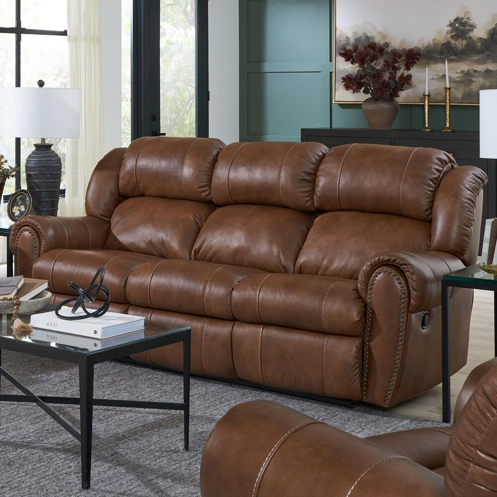 HomeStretch Laredo Power Sofa in Stetson Cognac, , large