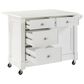 Crosley Furniture Lacey Kitchen Island in White, , large