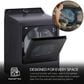 LG 7.3 cu. ft. Vented SMART Electric Dryer in Matte Black with EasyLoad Door, TurboSteam and Sensor Dry Technology, , large