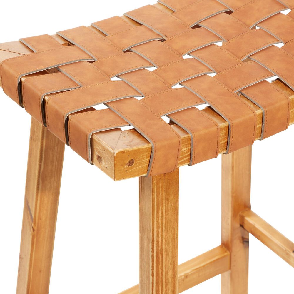 Maple and Jade 30&quot; Rustic Bar Stool in Brown, , large