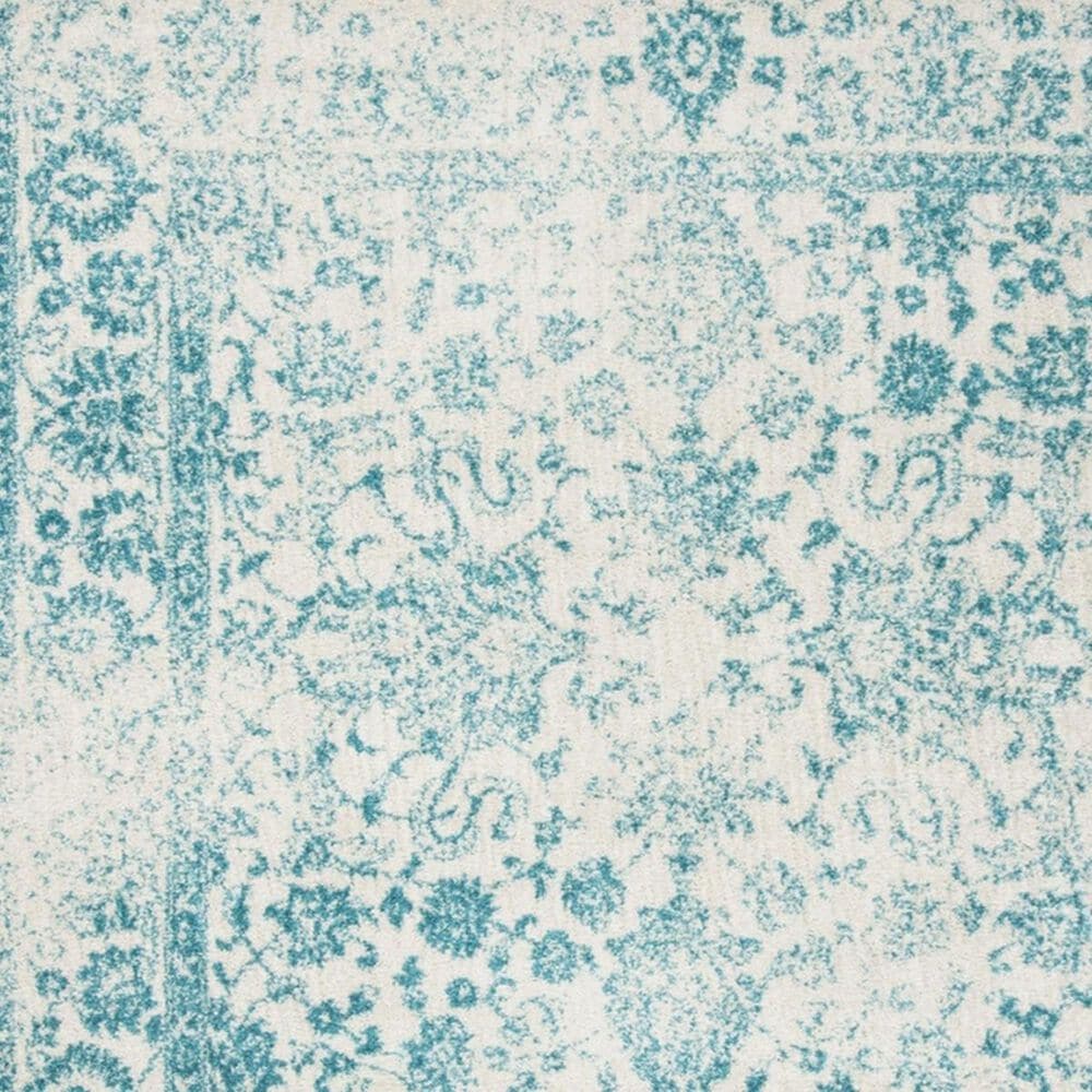 Safavieh Adirondack ADR109D 2&#39;6&quot; x 8&#39; Ivory and Teal Runner, , large