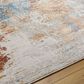 Surya Alpine 5"3" x 7"3" Peach, Blue, Light Gray, Off-White, Charcoal, Medium Gray and Rust Area Rug, , large