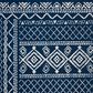 Safavieh Tulum 3" Square Dark Blue Area Rug, , large