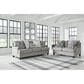 Ashley Davinca Stationary Loveseat in Charcoal, , large