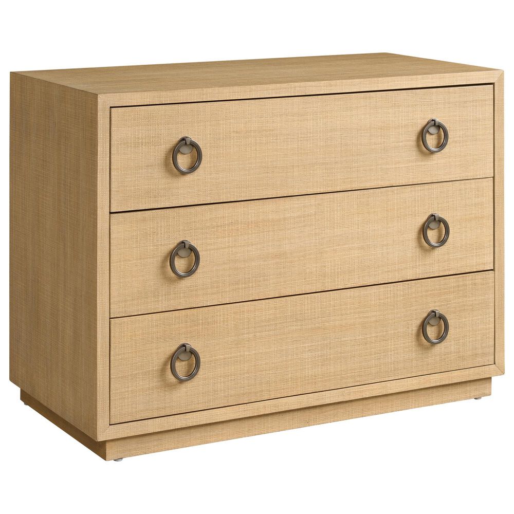 Universal Furniture Avaline Ghizzano 3-Drawer Chest in Skylark with AC and USB Ports, , large
