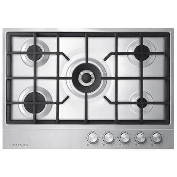 Fisher & Paykel 30" Natural Gas Cooktop with 5-Burner in Stainless Steel, , large