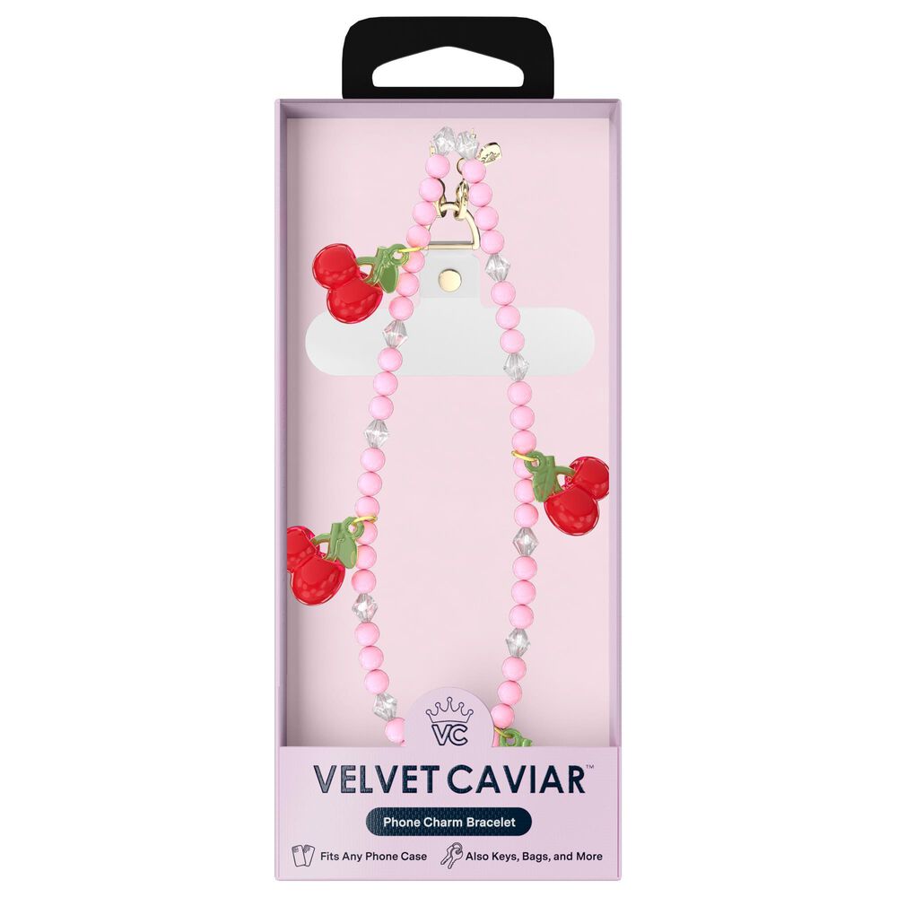Velvet Caviar Phone Charm in Sweet Cherry, , large
