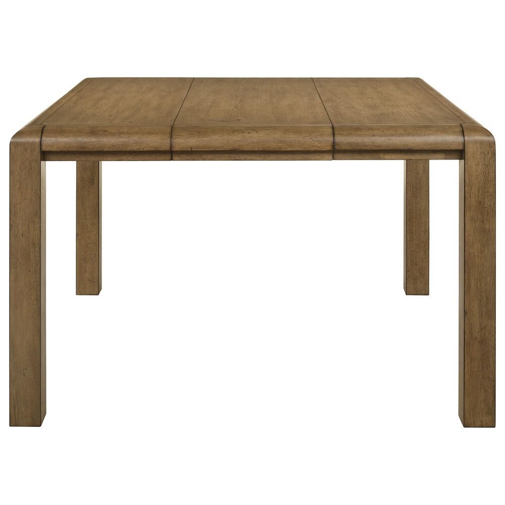 Crown Mark Cockrell Counter Height Extension Table in Antique Brown - Table with 1-18" Leaf, , large