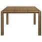 Crown Mark Cockrell Counter Height Extension Table in Antique Brown - Table with 1-18" Leaf, , large