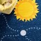 Safavieh Kids Playhouse 5" Round Navy and Gold Rug, , large