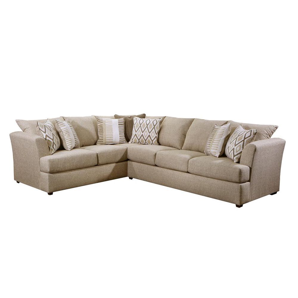 Simmons Upholstery 2-Piece Sectional in O'Connor Hemp, , large