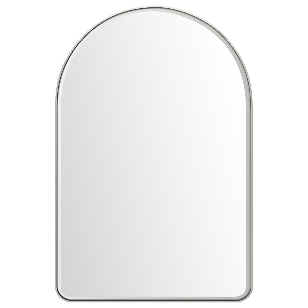 James Martin Rohe 24&quot; Arched Mirror in Satin Nickel, , large