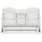 Ashley Hyland Wave Patio Glider Loveseat in White, , large