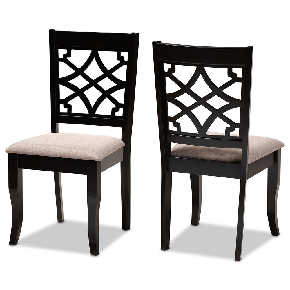 Baxton Studio Mael Side Chair in Espresso Brown (Set of 2), , large