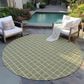 Dalyn Rug Company York 8" Round Aloe Indoor/Outdoor Area Rug, , large