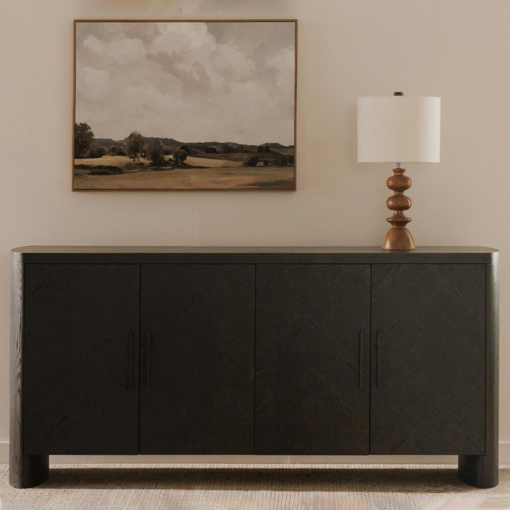 Moe&#39;s Home Collection William 4-Door Sideboard in Black, , large