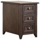 Belle Furnishings Mill Creek 3-Drawer Chair Side Table in Peppercorn, , large