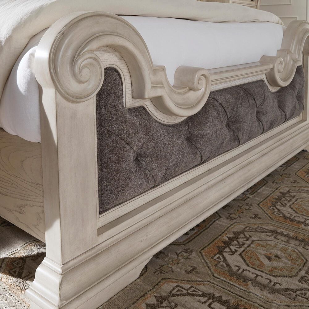 Ashley Bruchandi Queen Upholstered Panel Bed in Antique Brown, , large