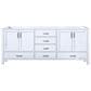 Lexora Home Jacques 80" Double Bathroom Vanity Cabinet Only in Dark Grey and 30" Mirrors, , large