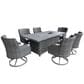 World Source 7-Piece Dining Set in Gray, , large