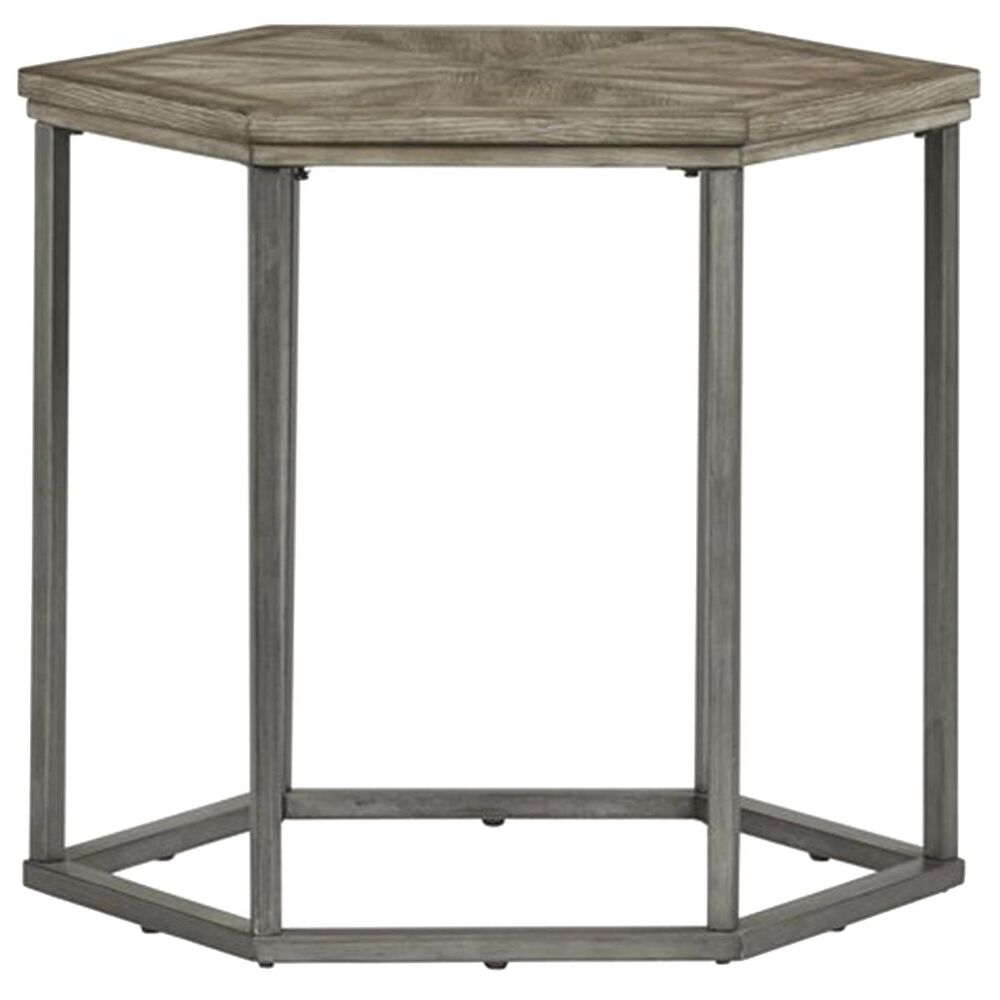 Tiddal Home Adison Cove End Table in Ash Blonde, , large