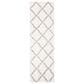 Safavieh Parma Shag PMA521A 2"3" x 8" Cream and Grey Runner, , large