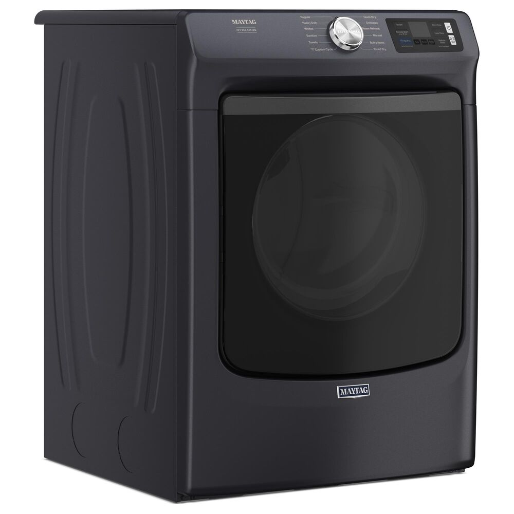 Maytag 7.3 Cu. Ft. Capacity Front Load Gas Dryer in Midnight Steel, , large