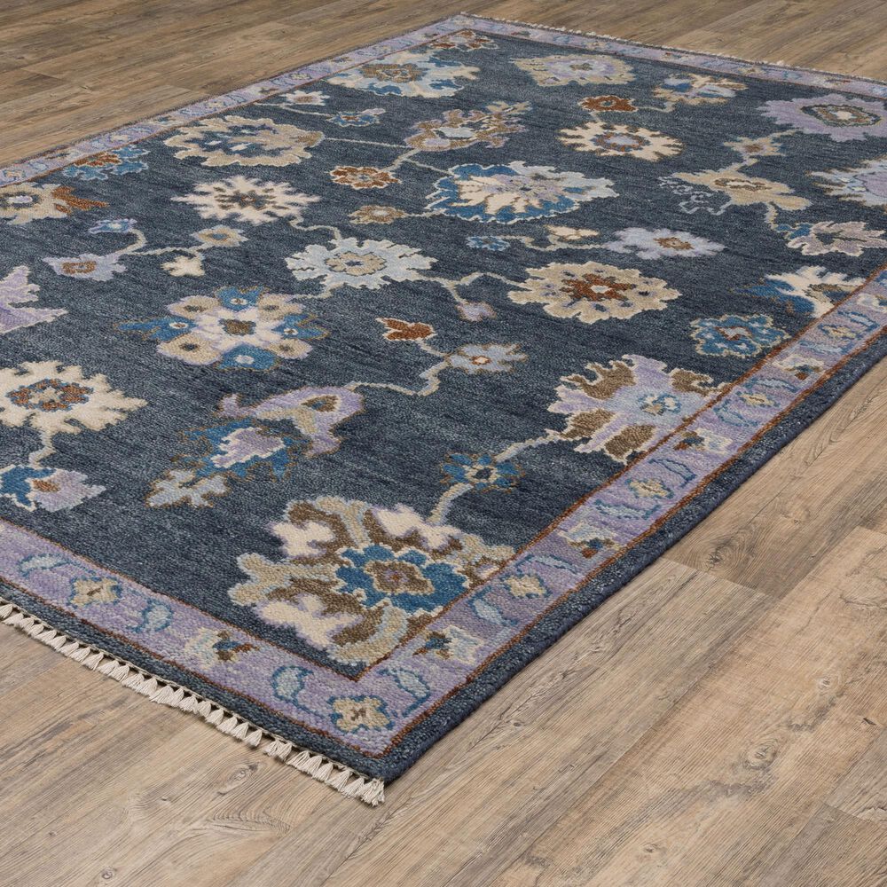 Oriental Weavers Majorca MAJ07 Blue and Multicolor 9&#39; x 12&#39; Area Rug, , large